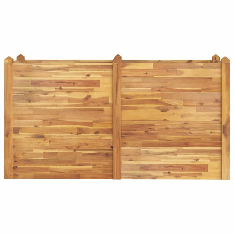 vidaXL tömör akácfa kerti magaságyás 160 x 60 x 84 cm
