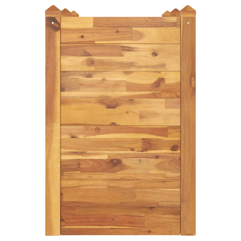 vidaXL tömör akácfa kerti magaságyás 160 x 60 x 84 cm