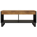 vidaXL tömör mangófa dohányzóasztal 90 x 50 x 40 cm