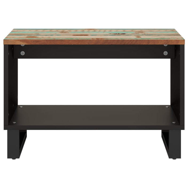 vidaXL tömör újrahasznosított fa dohányzóasztal 60 x 50 x 40 cm