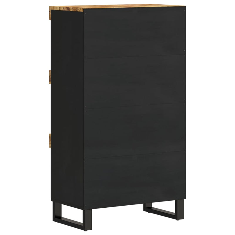 vidaXL tömör mangófa tálalószekrény 60 x 33 x 107 cm