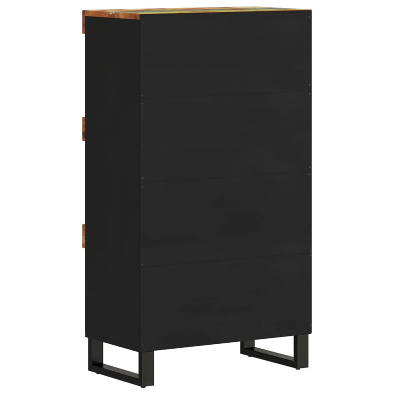 vidaXL tömör újrahasznosított fa tálalószekrény 60 x 33 x 107 cm