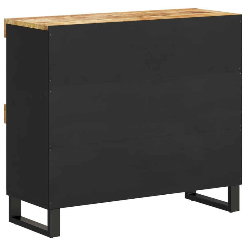 vidaXL tömör mangófa tálalószekrény 85 x 33 x 75 cm
