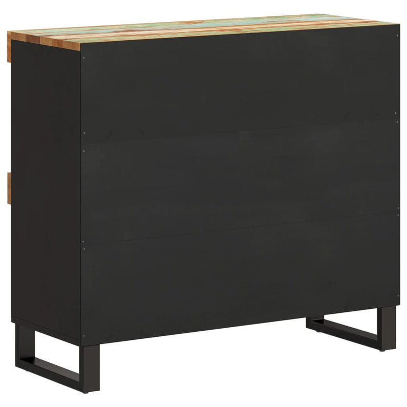 vidaXL tömör újrahasznosított fa tálalószekrény 85 x 33 x 75 cm