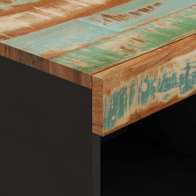 vidaXL tömör újrahasznosított fa tálalószekrény 85 x 33 x 75 cm
