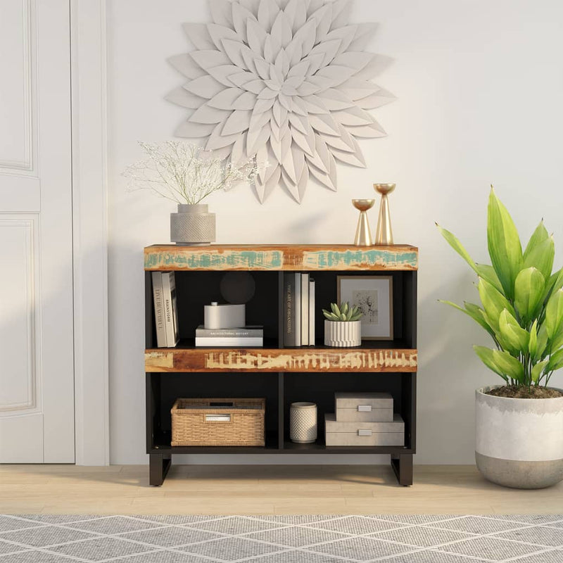 vidaXL tömör újrahasznosított fa tálalószekrény 85 x 33 x 75 cm