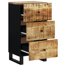 vidaXL tömör mangófa tálalószekrény 3 fiókkal 40x33,5x75 cm