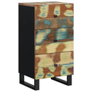 vidaXL újrahasznosított fa tálalószekrény 3 fiókkal 40x33,5x75 cm