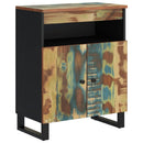 vidaXL tömör 2-ajtós újrahasznosított fa tálalószekrény 60x33x75 cm