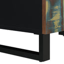 vidaXL tömör akácfa tálalószekrény 4 ajtóval 60 x 33 x 75 cm