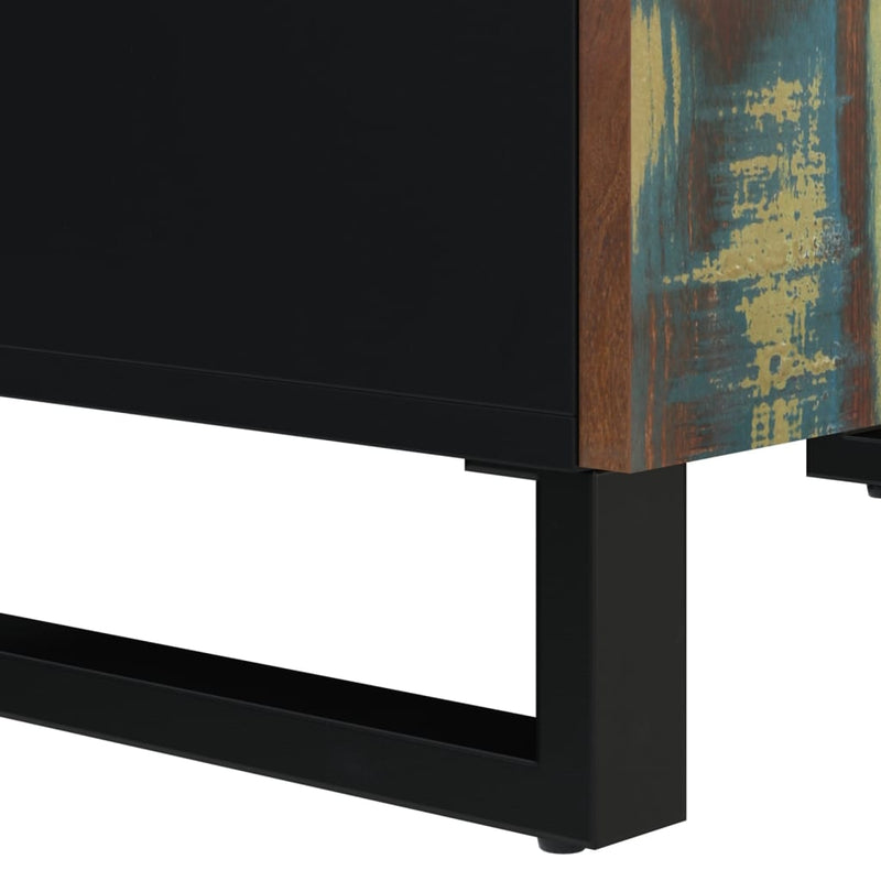 vidaXL tömör akácfa tálalószekrény 4 ajtóval 60 x 33 x 75 cm