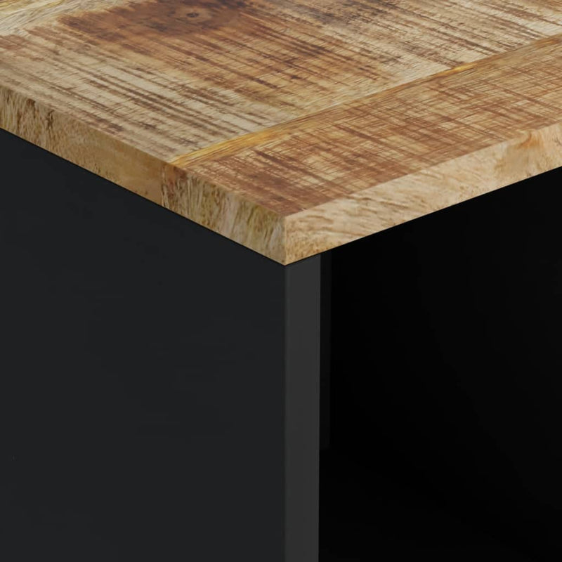 vidaXL tömör mangófa tálalószekrény 2 ajtóval 80 x 33 x 75 cm