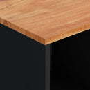 vidaXL tömör akácfa tálalószekrény 2 ajtóval 80 x 33 x 75 cm