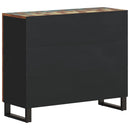 vidaXL tömör 2 ajtós újrahasznosított fa tálalószekrény 90x33x75 cm