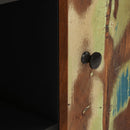 vidaXL tömör 2 ajtós újrahasznosított fa tálalószekrény 90x33x75 cm