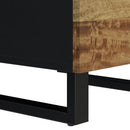 vidaXL tömör mangófa és vas magasszekrény 3 ajtóval 40x33x110 cm