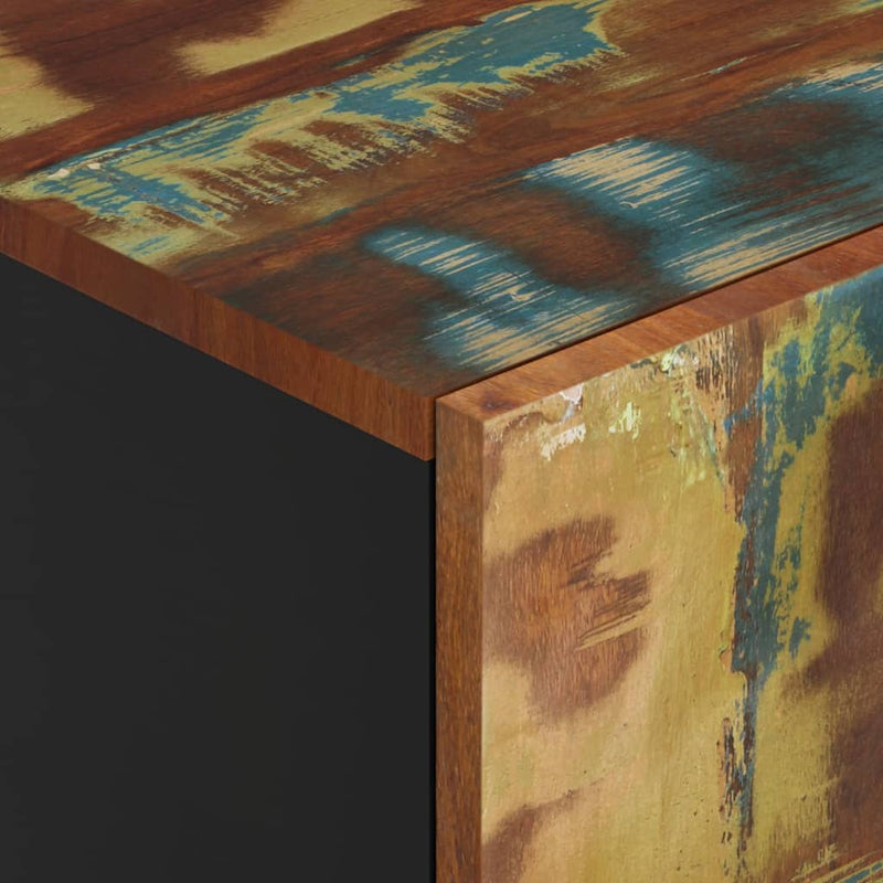 vidaXL tömör újrahasznosított fa és vas szekrény fiókkal 60x33x100 cm