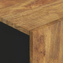 vidaXL tömör mangófa és vas magasszekrény fiókkal 60x33x100 cm