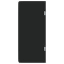 vidaXL fekete edzett üveg falra szerelhető piszoárelválasztó 90x40 cm