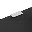 vidaXL fekete edzett üveg falra szerelhető piszoárelválasztó 90x40 cm