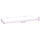 vidaXL fekete edzett üveg falra szerelhető piszoárelválasztó 90x40 cm