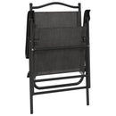 vidaXL 4 db melange szürke acél és textilén összecsukható kerti szék