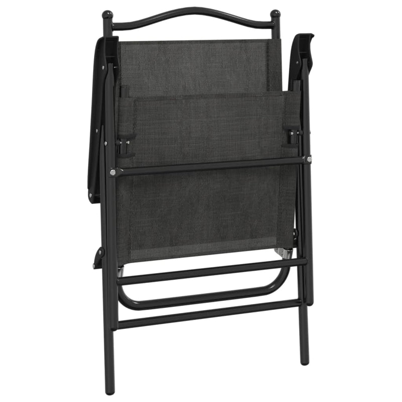 vidaXL 8 db melange szürke acél és textilén összecsukható kerti szék