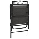 vidaXL 8 db melange szürke acél és textilén összecsukható kerti szék