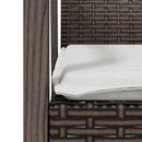 vidaXL 2 db barna polyrattan kerti szék párnával 56,5 x 57 x 83 cm