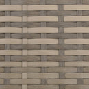 vidaXL világosbarna polyrattan kerti szék lábtartóval