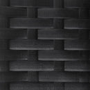 vidaXL fekete 2-személyes polyrattan kerti pad párnával