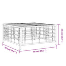 vidaXL antracitszürke polyrattan kerti asztal 70 x 70 x 34 cm