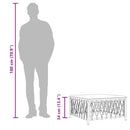 vidaXL antracitszürke szőtt szövet kerti lábtartó párnával