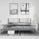 vidaXL fekete fém ágykeret fejtámlával 193 x 203 cm