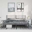 vidaXL fekete fém ágykeret fej- és lábtámlával 183 x 213 cm