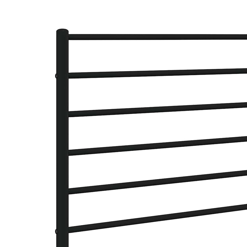 vidaXL fekete fém fejtámla 100 cm