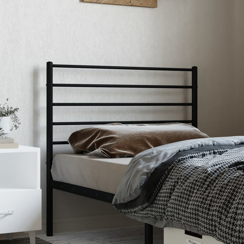 vidaXL fekete fém fejtámla 107 cm