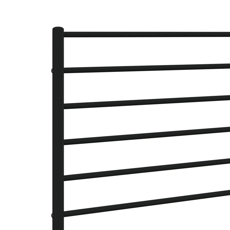 vidaXL fekete fém fejtámla 107 cm