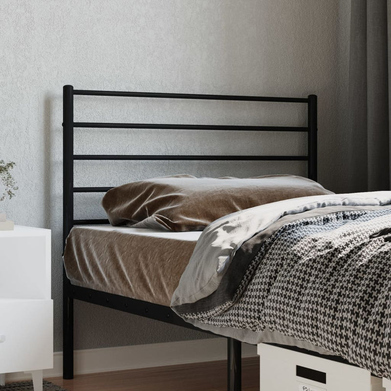 vidaXL fekete fém fejtámla 107 cm