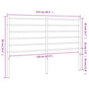 vidaXL fekete fém csere fejtámla 120 cm