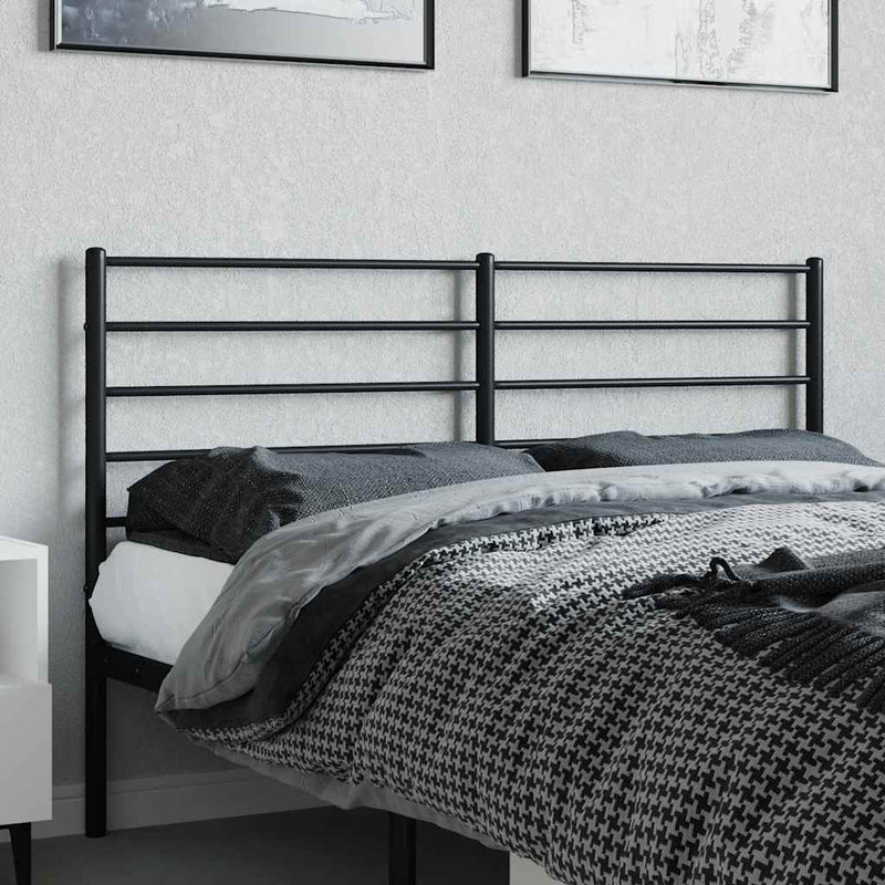 vidaXL fekete fém fejtámla 135 cm