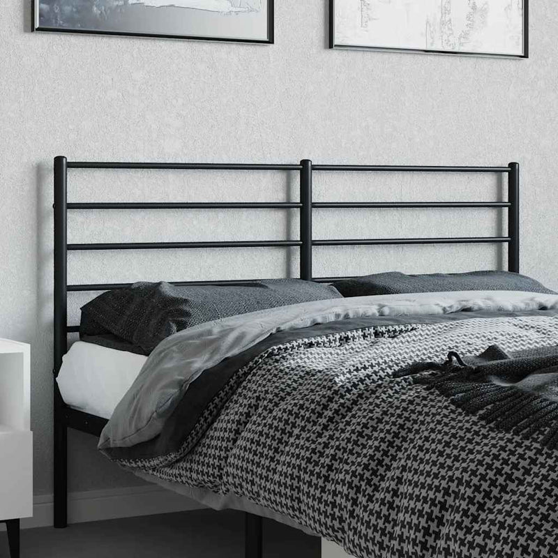 vidaXL fekete fém fejtámla 135 cm