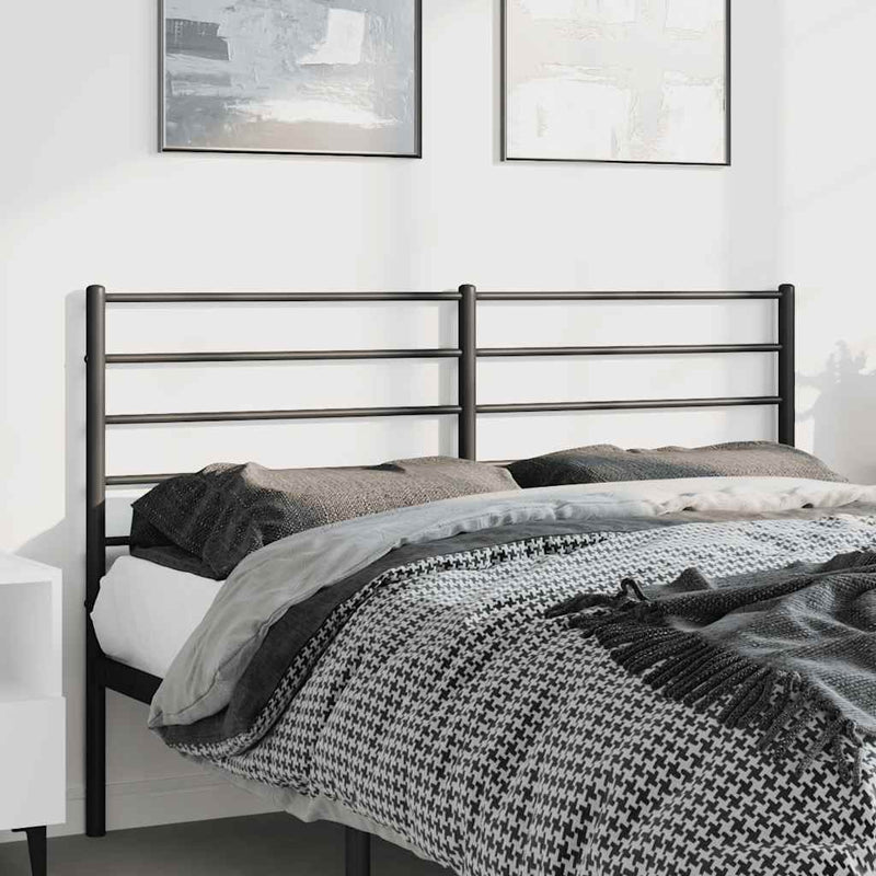 vidaXL fekete fém fejtámla 135 cm