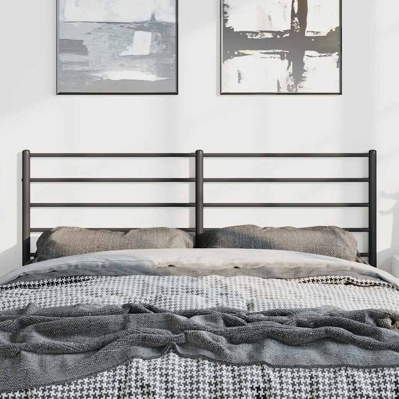 vidaXL fekete fém fejtámla 150 cm