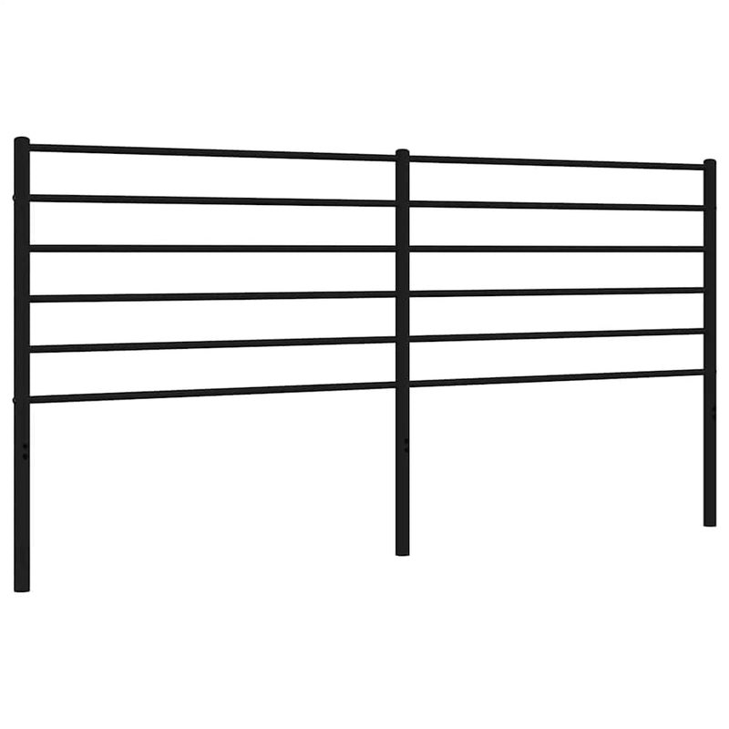 vidaXL fekete fém fejtámla 180 cm