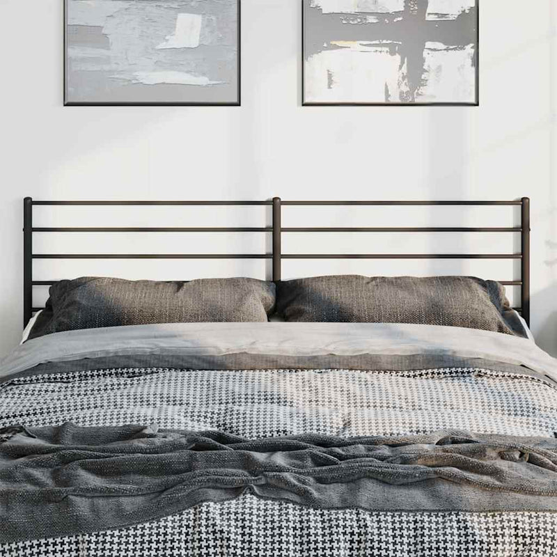 vidaXL fekete fém fejtámla 180 cm