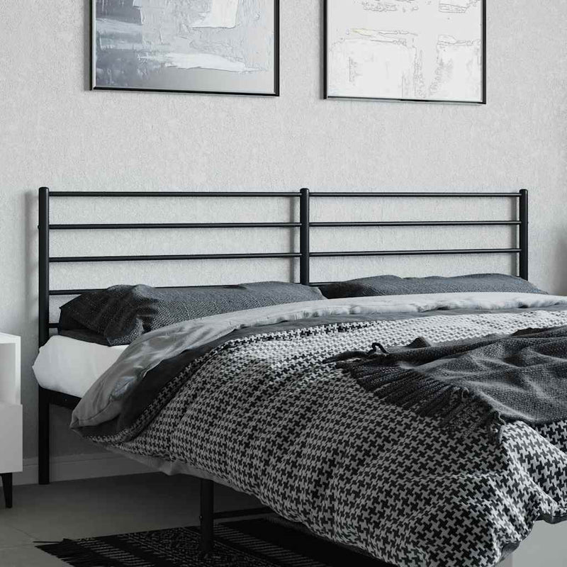 vidaXL fekete fém fejtámla 180 cm