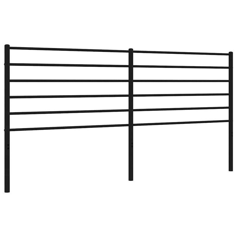vidaXL fekete fém fejtámla 193 cm