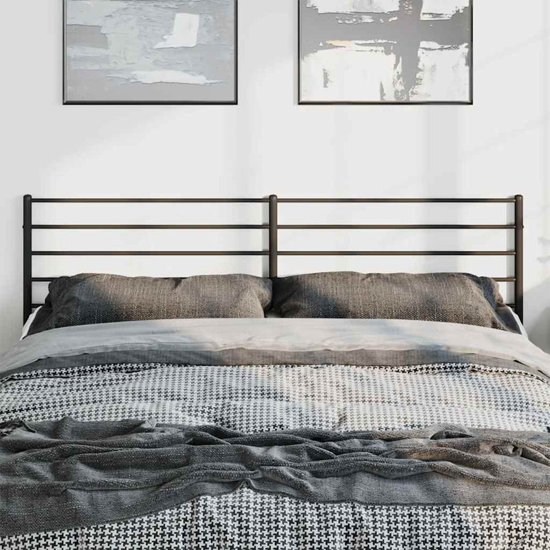 vidaXL fekete fém fejtámla 193 cm