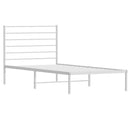 vidaXL fehér fém ágykeret fejtámlával 80x200 cm